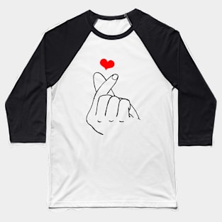 Red Heart Sign Baseball T-Shirt